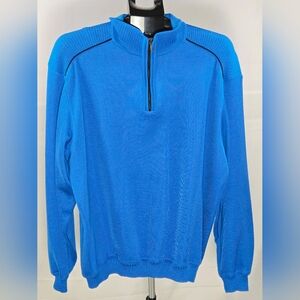 Men's St. Croix Quarter Zip Quiet Luxury Preppy Heritage Sweater, XL